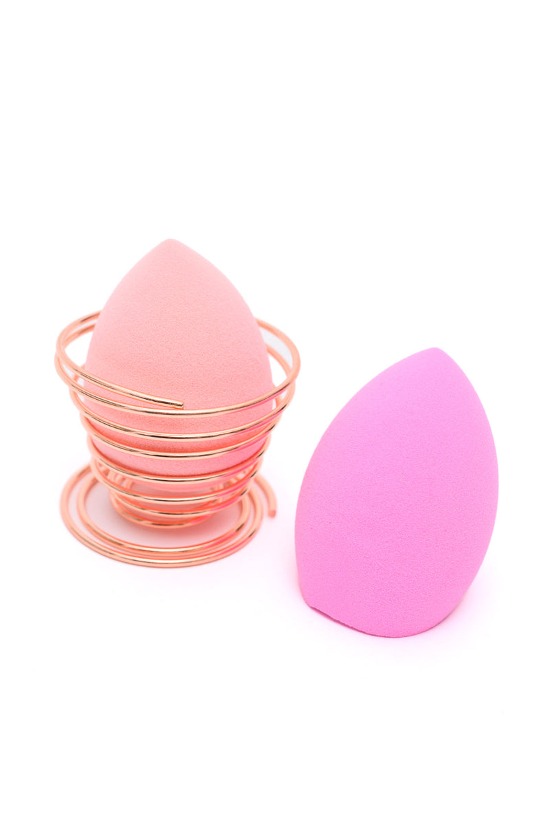 Hazel Blues® |  Flawless Finish Makeup Sponge Set in Pink