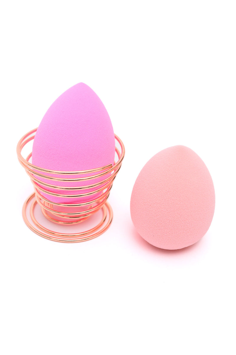 Hazel Blues® |  Flawless Finish Makeup Sponge Set in Pink