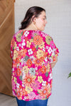 Hazel Blues® |  Flit About Floral Top in Pink