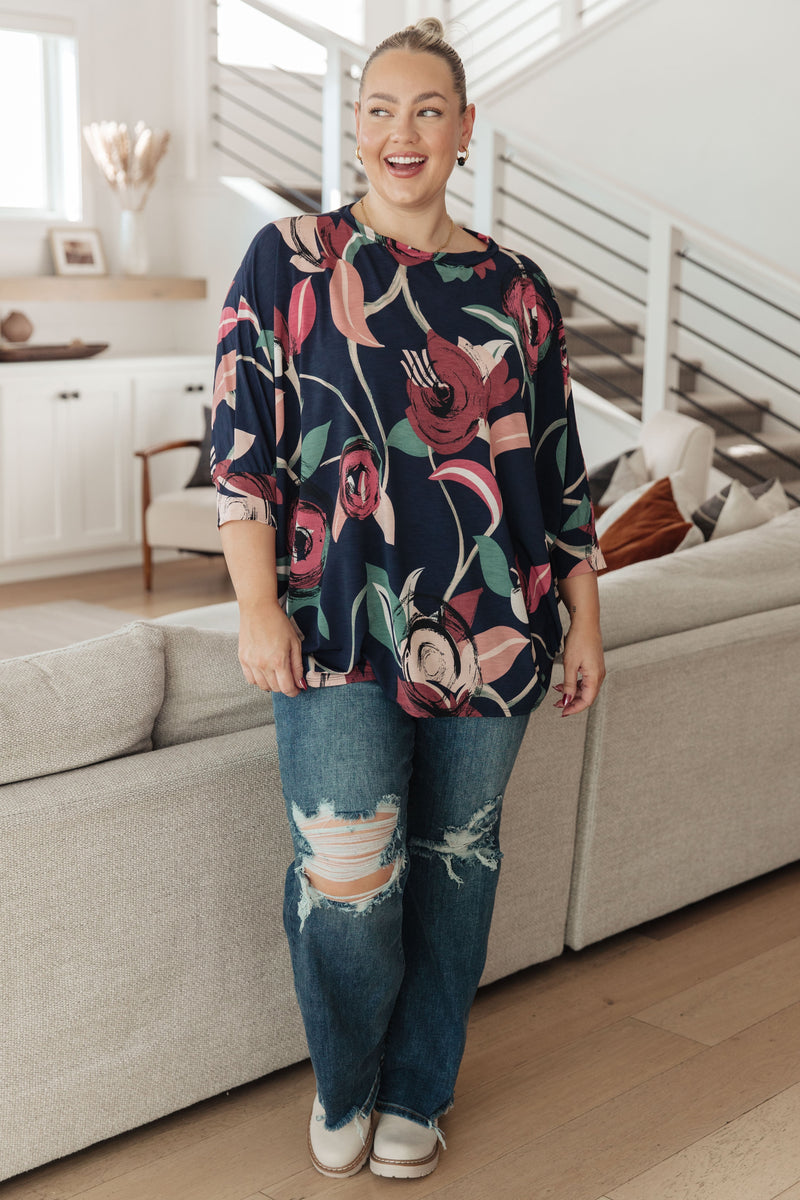Hazel Blues® |  Float On Floral Top