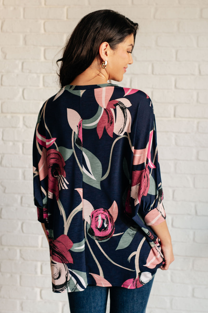 Hazel Blues® |  Float On Floral Top