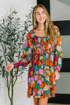 Hazel Blues® |  Floral Affairs Scoop Neck Dress