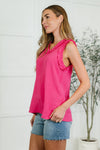 Flourish and Flare Ruffle Detail Tank