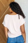 Hazel Blues® |  Frequently Asked Questions V-Neck Top in Blush