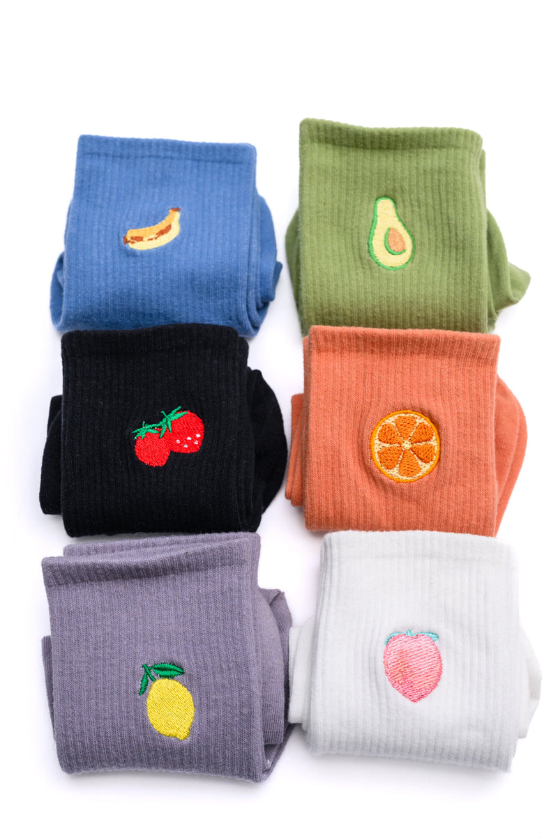 Hazel Blues® |  Fruit Snack Socks Set of 6