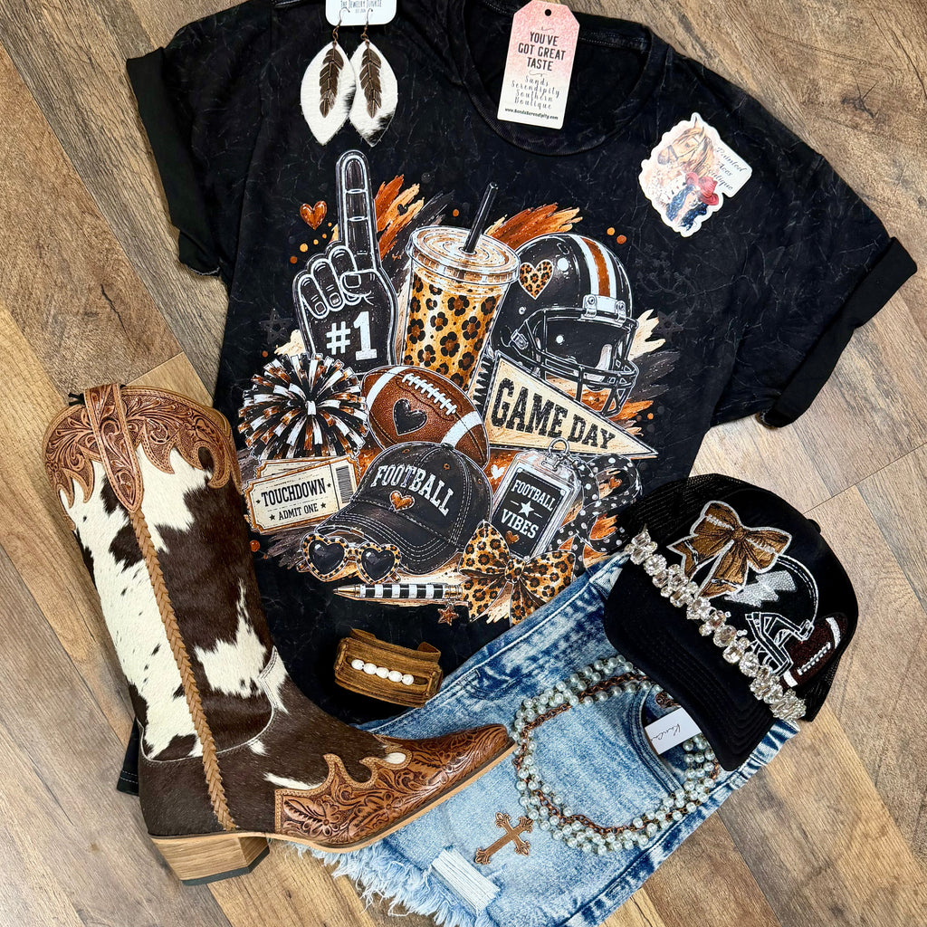 Football Vibes | Fall Vibes Graphic T-Shirt