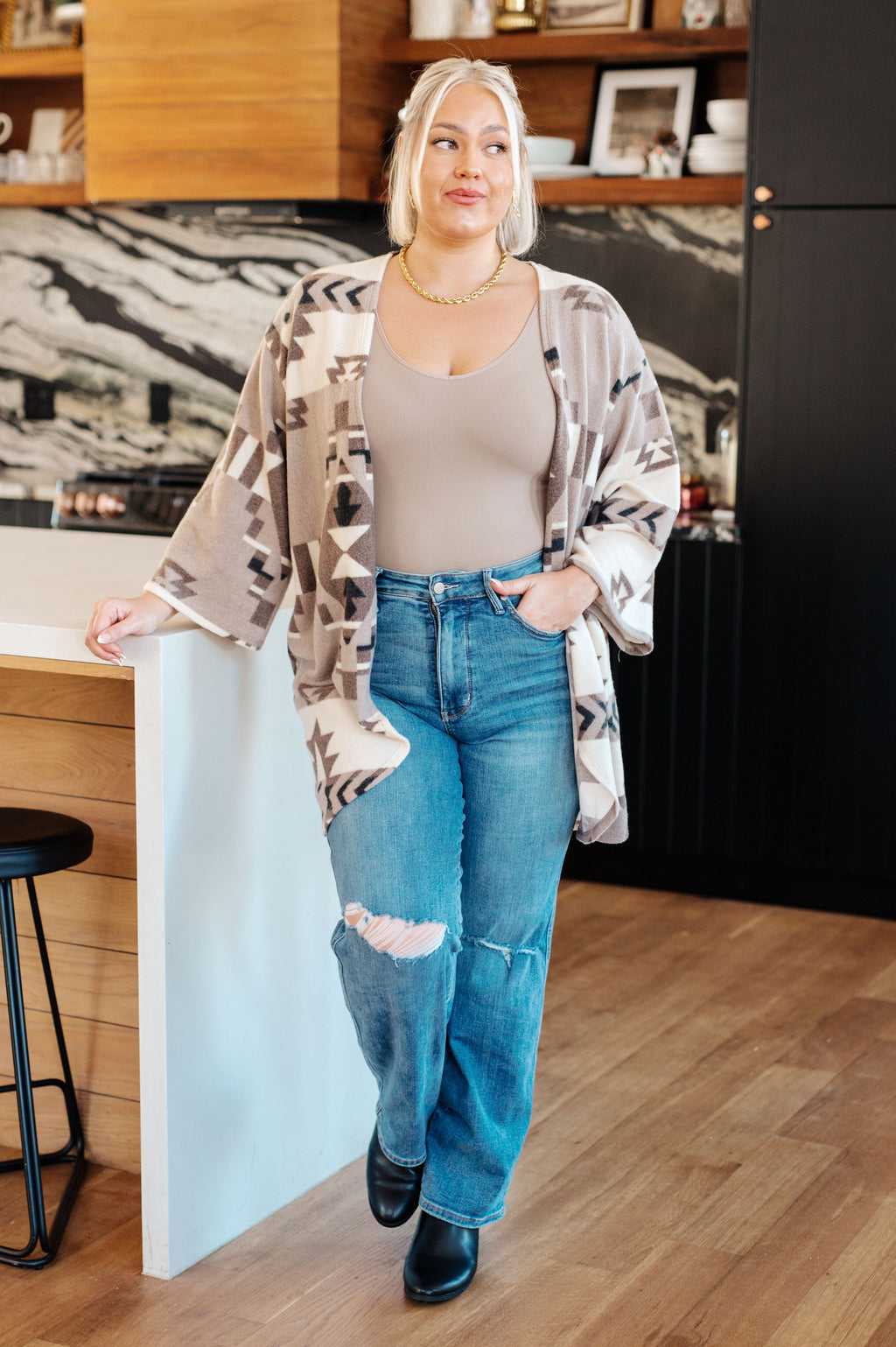 Hazel Blues® |  Full of Character Blanket Kimono