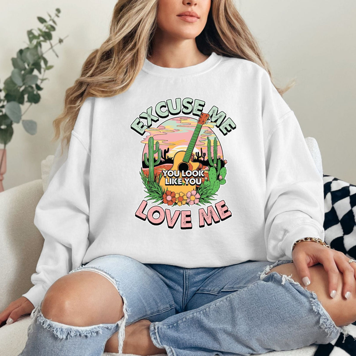 Hazel Blues® |  Excuse Me Graphic Sweatshirt