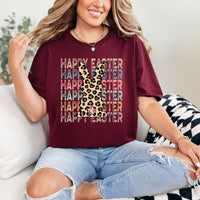 Hazel Blues® |  Leopard Bunny Happy Easter Graphic Tee