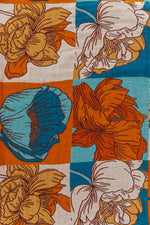 Hazel Blues® |  Luxury Beach Towel in Block Floral