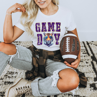 Hazel Blues® |  LSU Tiger with Glasses Graphic Tee