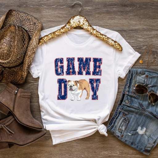 Hazel Blues® |  Game Day with Bulldog Graphic Tee