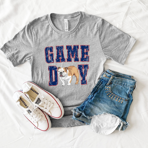 Game Day with Bulldog Graphic Tee