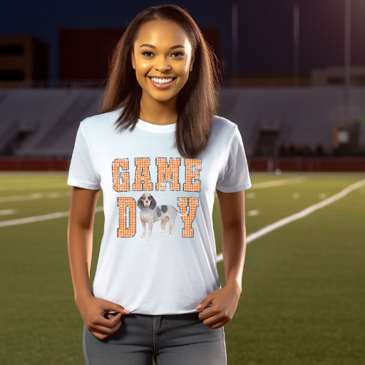 Hazel Blues® |  TN Vols Game Day Gingham Graphic Tee