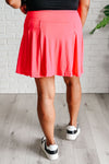 Hazel Blues® |  Game, Set and Match Tennis Skort in Flamingo Pink