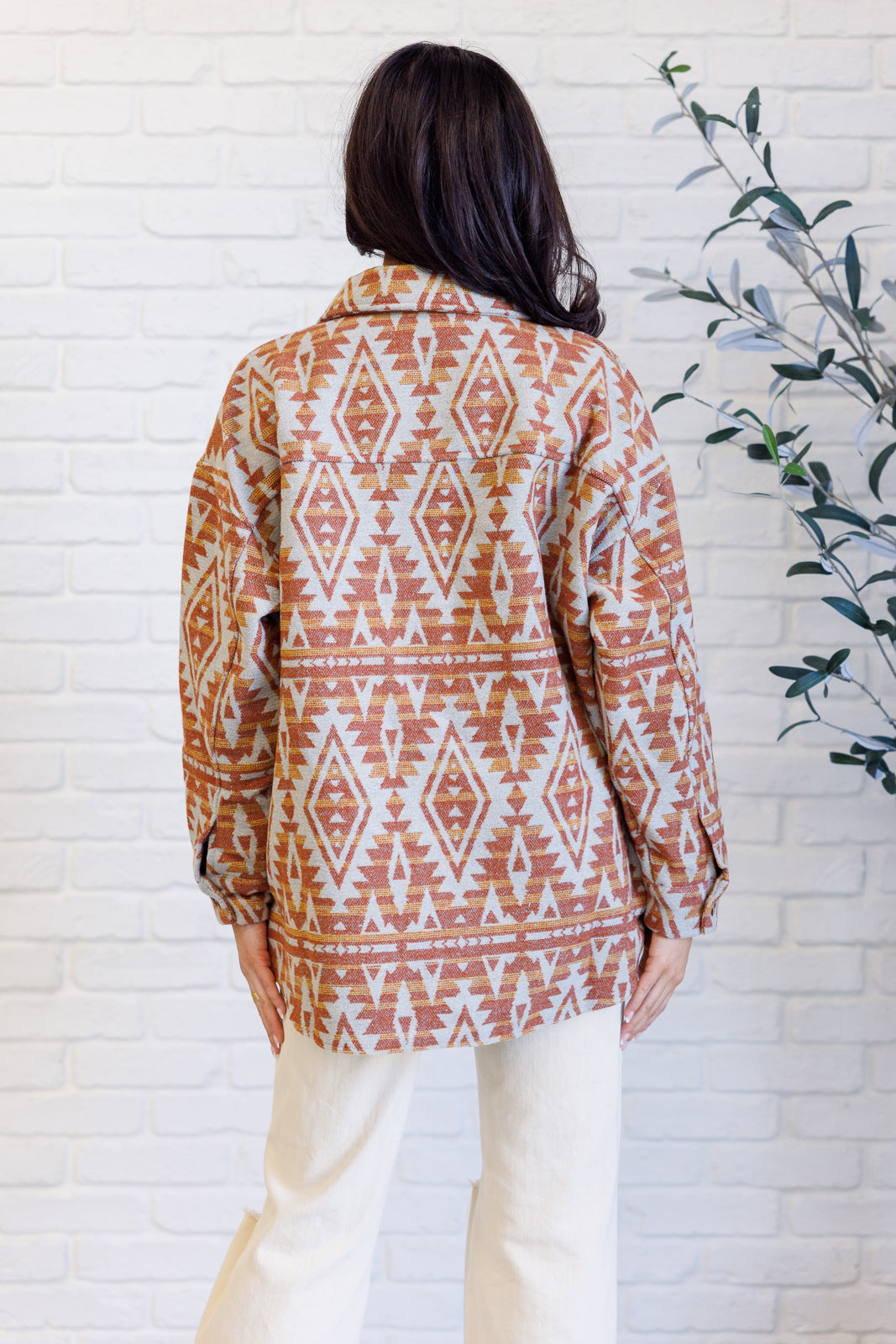 Hazel Blues® |  Gather Round Aztec Shacket