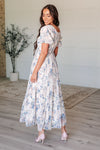 Hazel Blues® |  Gentle Yet Strong Balloon Sleeve Floral Dress