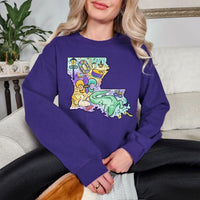 Hazel Blues® |  NOLA Love Graphic Sweatshirt