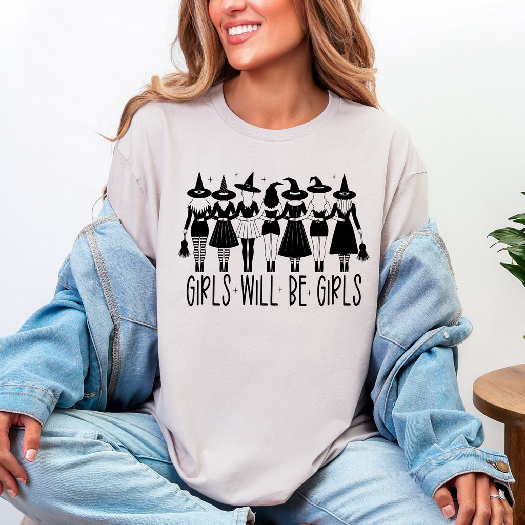 Hazel Blues® |  Girls Will Be Girls Graphic Tee in Two Colors