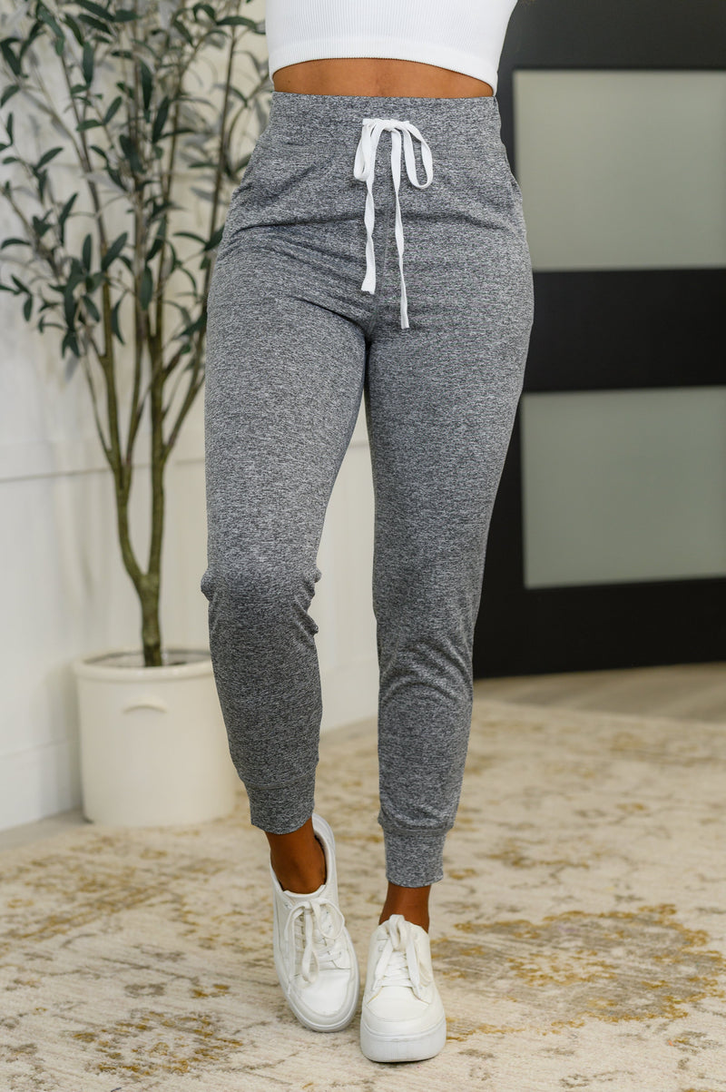 Hazel Blues® |  Giving the Run Around Joggers in Gray