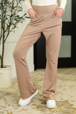 Hazel Blues® |  Go Time High Waist Bottoms in Mocha