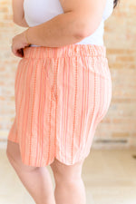 Hazel Blues® |  Go With It High Rise Striped Shorts