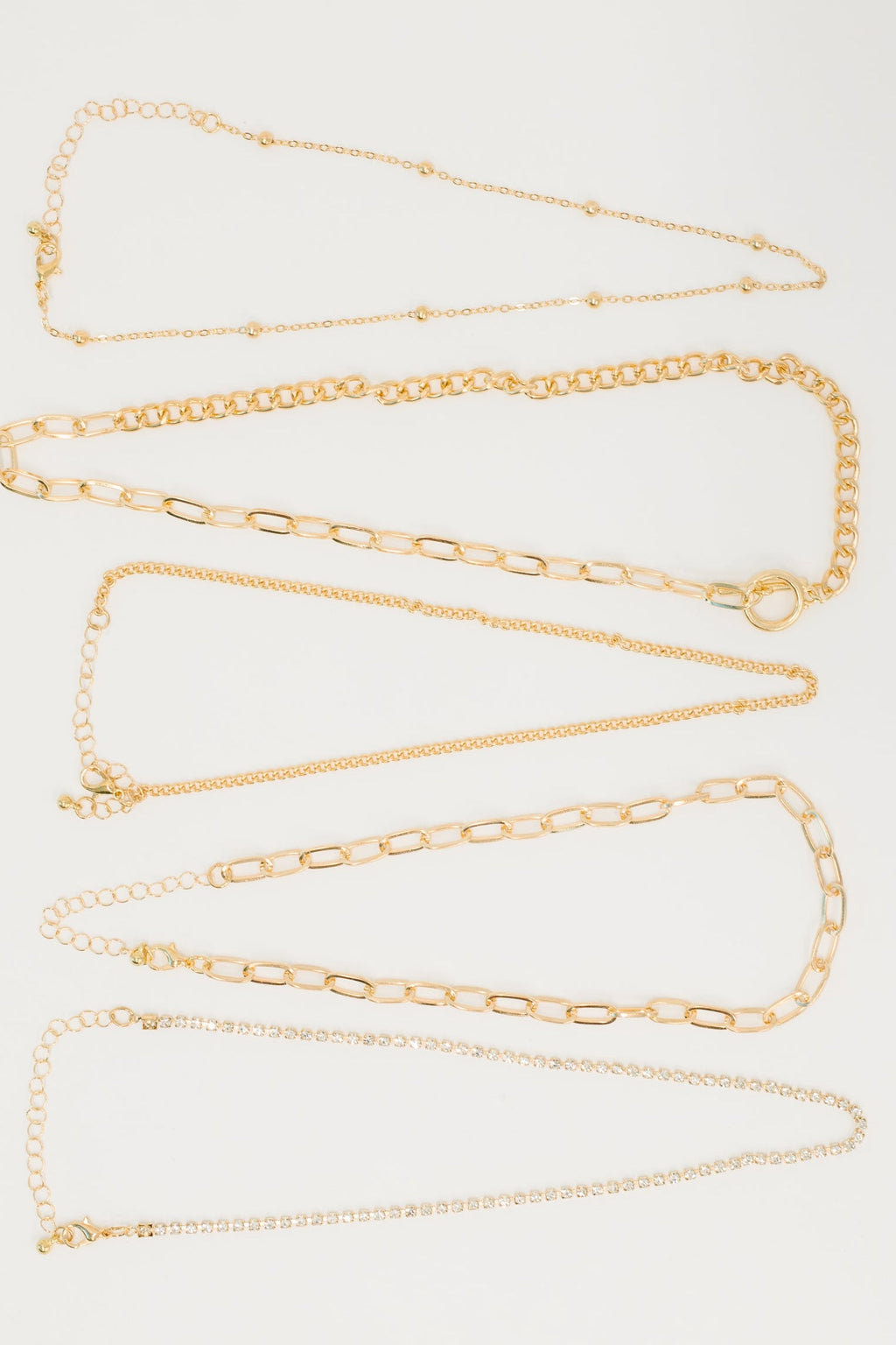 Hazel Blues® |  Golden Hour Links Everyday Set in Gold