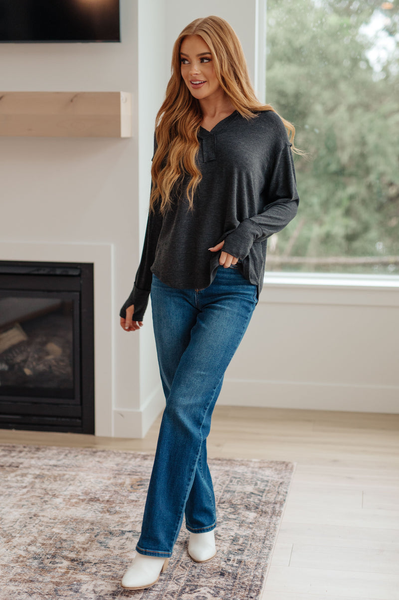 Hazel Blues® |  Good Luck Charm Long Sleeve Top