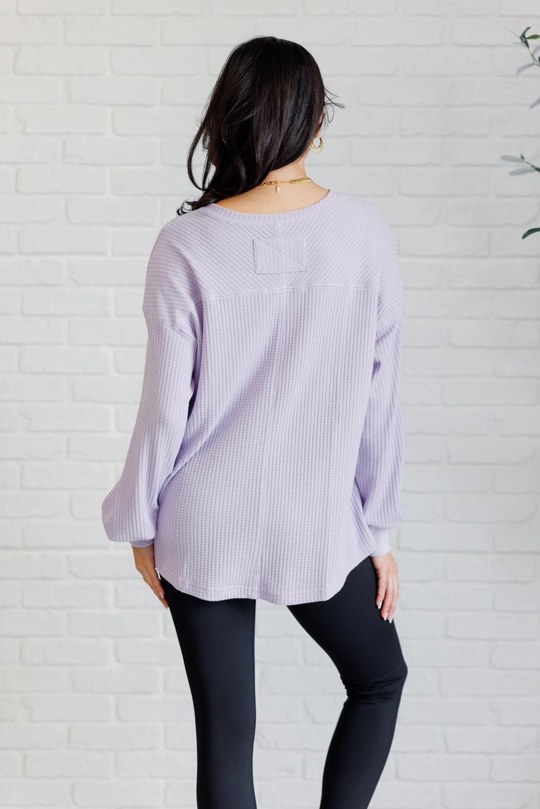 Hazel Blues® |  Good Things Are Coming V-Neck Top in Lavender