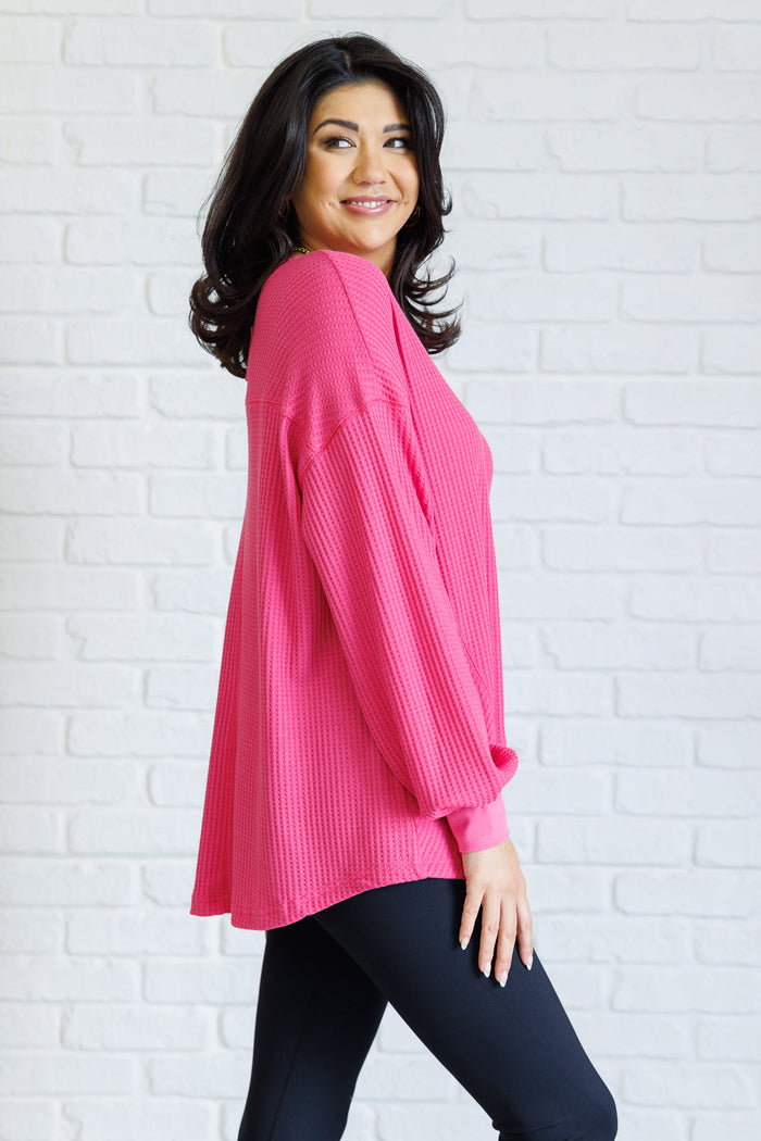 Hazel Blues® |  Good Things Are Coming V-Neck Top in Pink