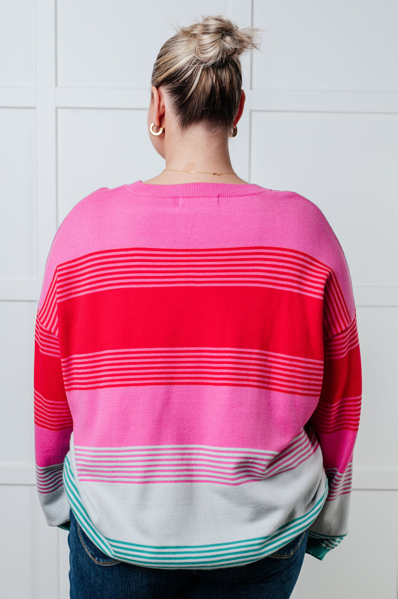 Hazel Blues® |  Gradual Feelings Striped Sweater