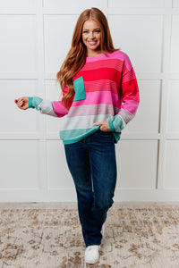 Hazel Blues® |  Gradual Feelings Striped Sweater