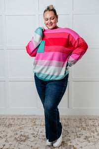 Hazel Blues® |  Gradual Feelings Striped Sweater