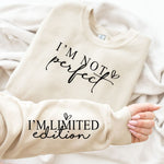 Hazel Blues® |  I'm Not Perfect Graphic Sweatshirt in Three Colors
