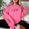 Hazel Blues® |  I'm Not Perfect Graphic Sweatshirt in Three Colors