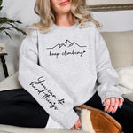 Hazel Blues® |  Keep Climbing Sweatshirt in Three Colors