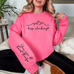 Hazel Blues® |  Keep Climbing Sweatshirt in Three Colors