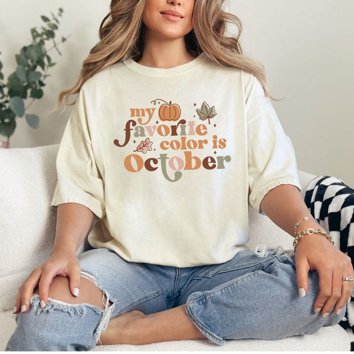 Hazel Blues® |  My Favorite October Graphic Tee