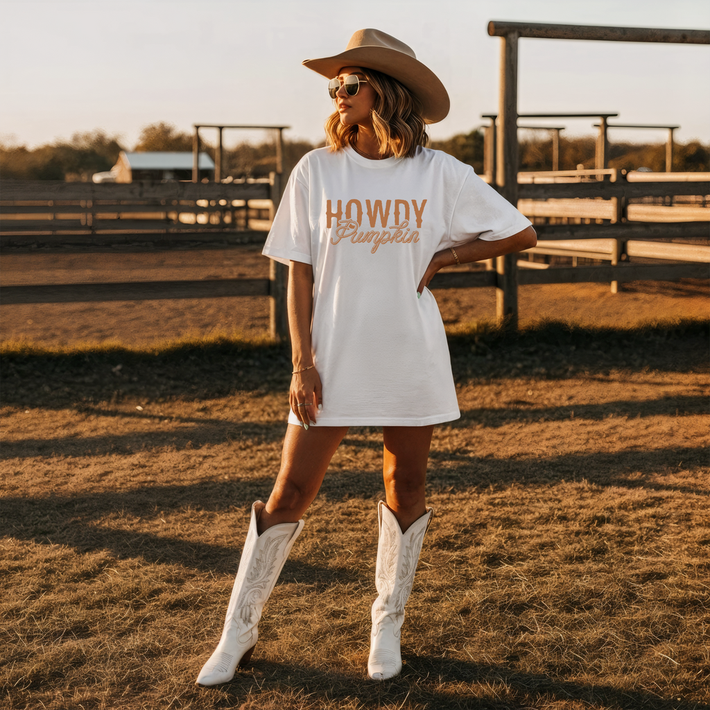 Howdy Pumpkin T Shirt
