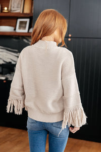 Hazel Blues® |  Handle It All Fringe Detail Sweater