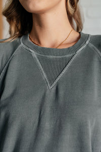 Hazel Blues® |  Hands Down Favorite Sweatshirt in Ash Jade