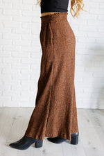 Hazel Blues® |  Harmony High Rise Wide Leg Pants in Brown