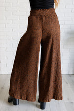 Hazel Blues® |  Harmony High Rise Wide Leg Pants in Brown