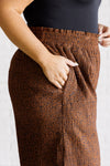 Hazel Blues® |  Harmony High Rise Wide Leg Pants in Brown