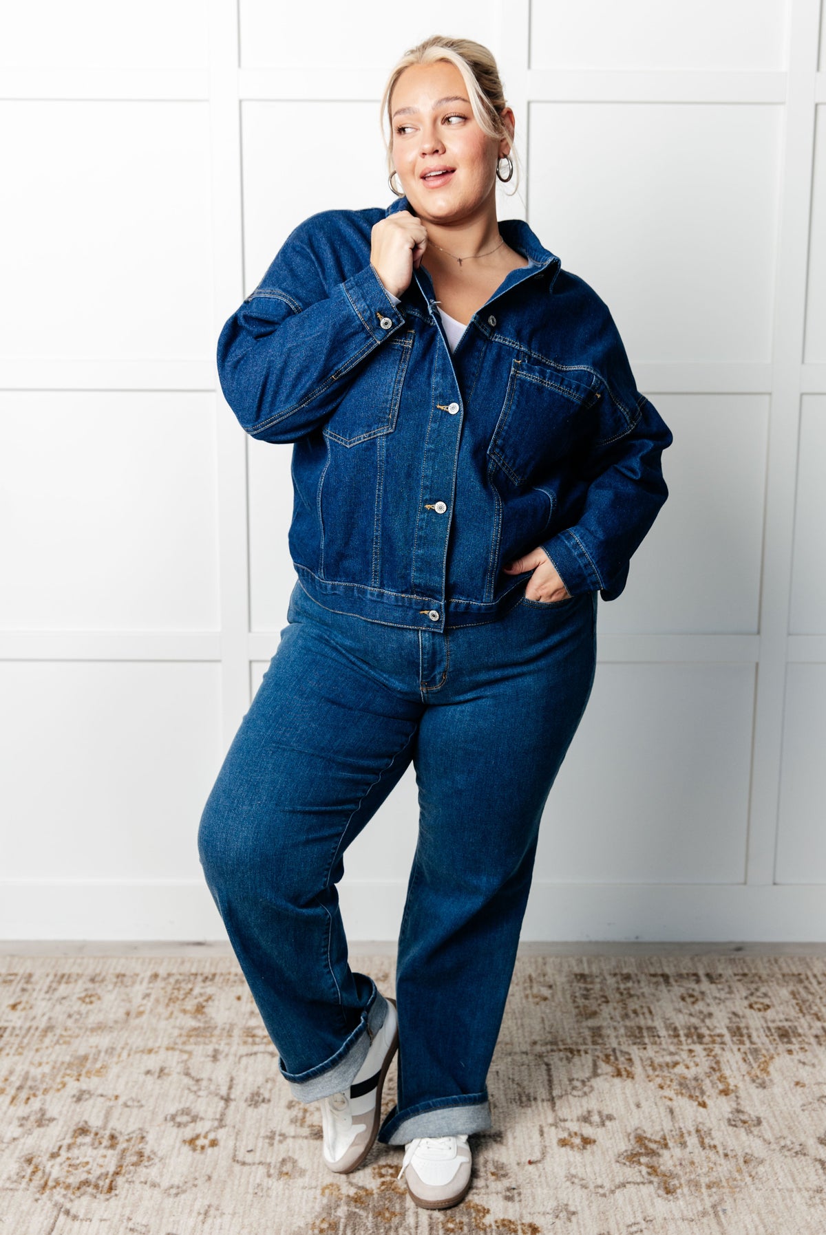 Hazel Blues® |  Have We Met Oversized Denim Jacket