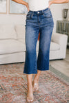 Hazel Blues® |  Hayes High Rise Wide Leg Crop Jeans