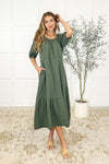 Hazel Blues® |  Hazel Dress in Dusty Pine