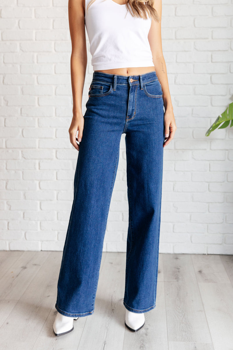 Hazel Blues® |  Hazel High Rise Vintage Wide Leg Jeans