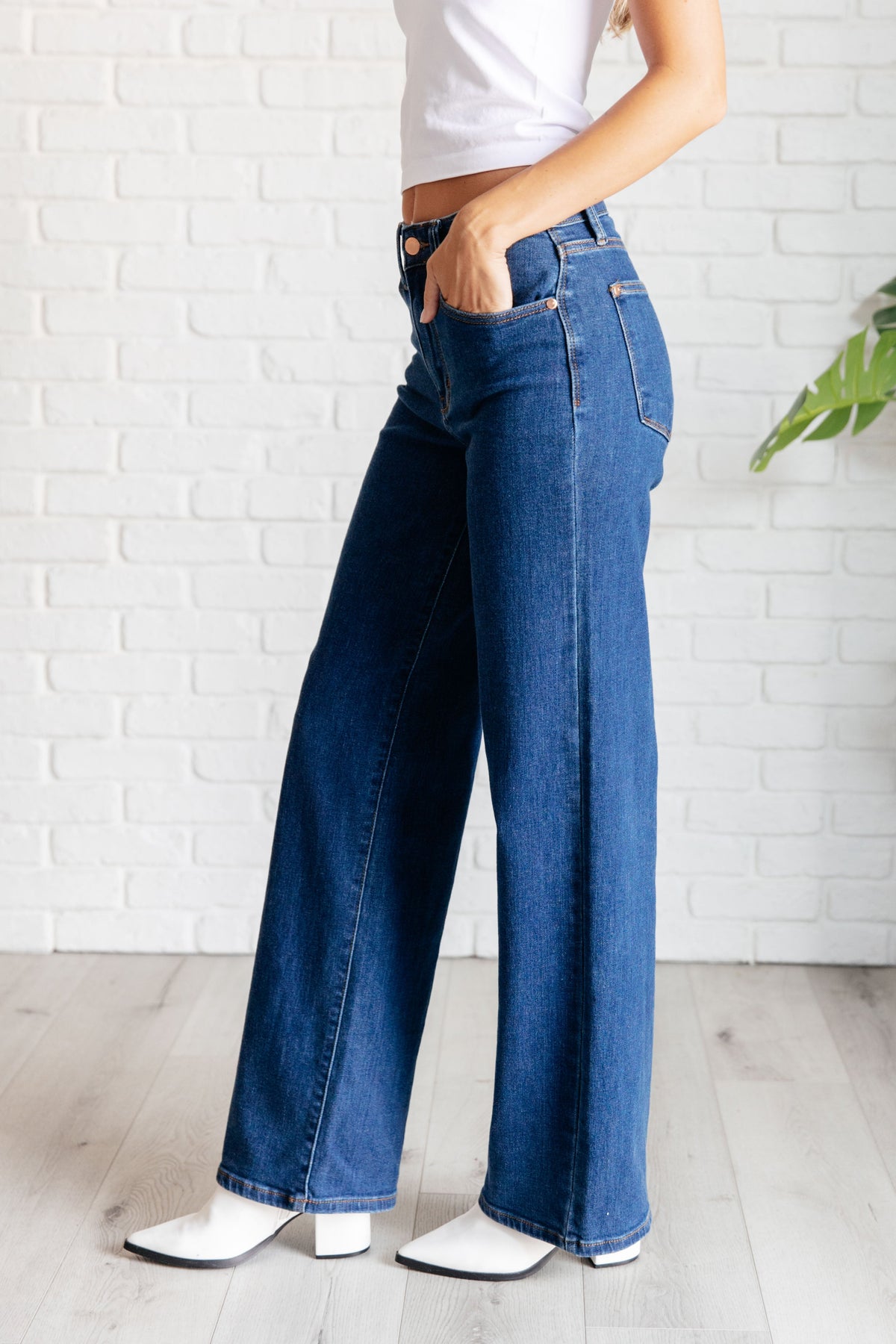 Hazel Blues® |  Hazel High Rise Vintage Wide Leg Jeans