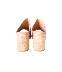 Hazel Blues® |  Helena Heeled Sandal in Blush Suede